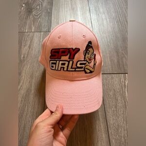 Spy Girls Adult Women's Pink Baseball Hat Cap, 6 Panel Adjustable Melon Wear